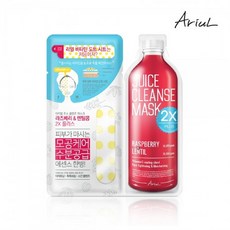 아리얼 주스 클렌즈 2X 플러스 마스크 라즈베리& 렌틸콩 25g, 옵션선택, 단일상품