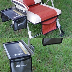 [단레져] 올려놔 선반 파라솔 각도기용 낚시의자용 선반, 포켓추가형(선반1개+포켓2개)의자는 미포함