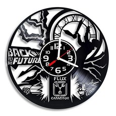 NMT 미래의 비닐 벽 시계 미래의 선물로 돌아 가기 크리스마스 발렌타인 데이 생일 휴일 주택 탑승 선물 - P029506XRMP92Q5, 기본