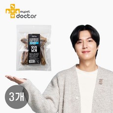 [마이펫닥터] 강아지 수제 간식 4종 오리날개/ 오리목뼈/ 오리도가니/ 돼지귀슬라이스, 오리날개, 100g, 3개