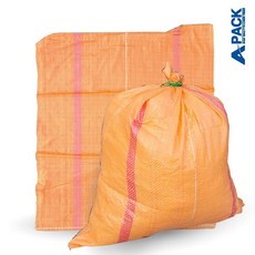 국산 마대자루 재활용 쓰레기 포대 60kg 일반마대 65x75cm, 오렌지, 100장