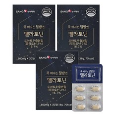 상아제약 멜라토닌 영양제 푹 빠지는 달밤엔 식물성 멜라토닌, 3박스