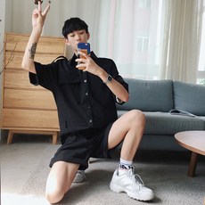 남성점프슈트레드