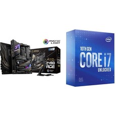 (관부가세별도) Intel Core i7-10700KF Desktop Processor 8 Cores up to 5.1 GHz Unlocked Without Processor Graphics LGA1200-B086MMS6FV, Processor + Motherboard MSI ME