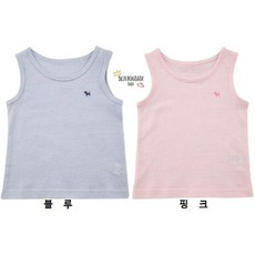 [현대백화점]블루독 베이비(ch) 베이직런닝 2종 택1 유아선물 내복 봄 여름 민소매 내의(40170-502-01 4017