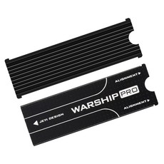 FWT PCIe NVMe M.2 2280 SSD 용 알루미늄 방열판 (열 패드 나사 포함)-검정색, 모델명