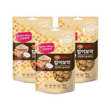 밥이보약 하림펫푸드 건강쿠키 눈이반짝 강아지 간식 120g, 귀리, 3개