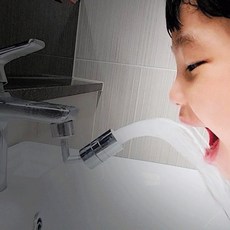 수도꼭지 스마트 워터탭 720도회전 세면대 수전 토수구 연결탭 렌치, 01).720워터탭-(실버 렌치)