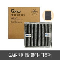 지에어 차량용공기청정기 필터 디퓨저 세트, 카니발