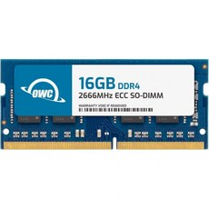 OWC 메모리 32GB(2x16GB) Synology D4ECSO-2666-16G D4ES01-16G와 호환 | DDR4 2666MHz PC4-21300 ECC SODIMM 2R, 16GB, 1개