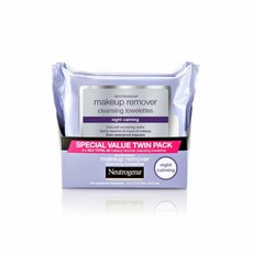 Neutrogena Makeup Remover Cleansing Towelettes Night Calming 뉴트로지나 나이트 카밍 메이크업 리무버 클렌징 티슈 25장 트윈팩, 1개, 1개