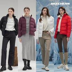 스케쳐스 23FW 여성 내추럴 웜 양털 화이트 헝가리 다운