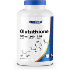 Nutricost 뉴트리코스트 글루타치온 L Glutathione 500mg 240캡슐, 1개, 1세트