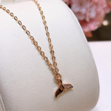 고래꼬리발찌18k