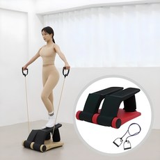 에어 스텝퍼 천국의계단 스텝밀 계단 오르기 하체 실내 걷기 헬스 운동기구, 체리레드 체리레드