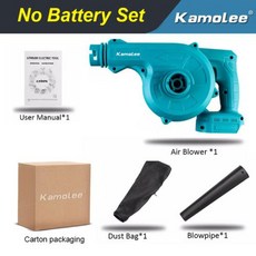 Kamolee 20000rpm 무선 전기 송풍기 Makita 18V 배터리용 2-in-1 진공 청소기 및 집진기