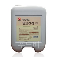 대상 청정원 햇살담은 양조간장 15L (음악숙성) / 무배, 1개