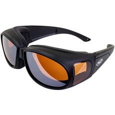 Global Vision Outfitter 오토바이 라이딩 안전 선글라스 매트 블랙 프레임 드라이빙 미러 렌즈 ANSI Z87.1+, Global Vision Outfitter 오토바이 라