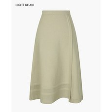 나이스크랍 나이스클랍 메쉬조직 믹스 플레어 스커트N222PWK441BK
