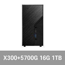 ASRock ASRock DeskMini X300 120W 디앤디컴 (베어본), X300+AMD 5700G 16G 1TB