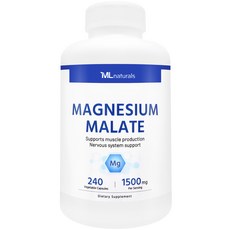 [미국번개배송] 착한명품 신제품 마이라이프 내추럴스 마그네슘 말레이트 1500mg, 1개, 240정