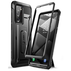Supcase 갤럭시 노트20 5G / 노트20울트라 5G 호환 케이스 핸드폰케이스 스탠드 케이스, 블랙
