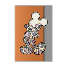 캐릭터 벽꾸미기 레고 대형액자 디자인 집들이선물, E- 70x100cm  골드( 알루미늄합금)