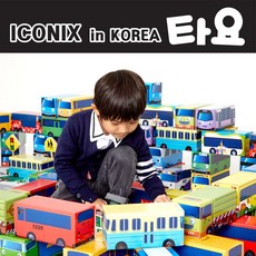 청호유통 타요 종이블럭 버스놀이 멀티플레이, 20개입