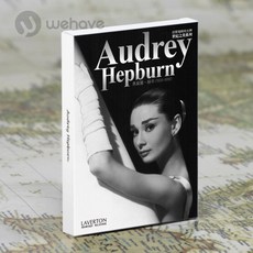 WEHAVE 영화 배우 스포츠 선수 흑백 사진 포토 엽서 모음 인테리어, 1세트, 오드리 헵번 (Audrey Hepburn)