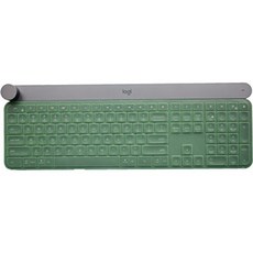 Leze-Logitech Craft 고급 무선 키보드 Logitech MX 키와 호환되는 초박형 키보드 커버 고급 무선 조명 키보드-녹색 LE, 단일상품, 단일상품
