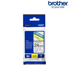 [브라더] 라벨기 테이프 정품 24mm, 24mm Tze-N251 (흰/검)