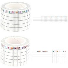 LAOMIS 일본 종이 테이프 플래너 용 2 종 습관 추적기 [LM-00002] PROD2370056931, One Color, 상세 설명 참조0