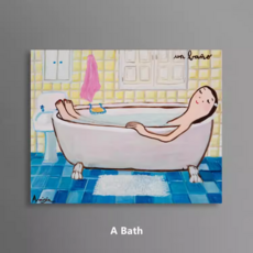 Eva Armisen 에바 알머슨 작품 A Bath / 거실에 걸면 좋은 캔버스 그림액자