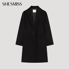 쉬즈미스 울 원버튼 핸드메이드 코트_SWHCTO42010_BK 269822