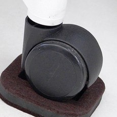 의자바퀴 고정커버 갈색 5개입 발커버 고정캡 깔판 바퀴고정 소음방지, 5개