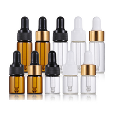 다올마켓 스포이드공병 5ml 10ml 아로마 에센스 디퓨저 유리공병 오일공병, 10 - 10ml 흰색고무/골드캡/투명용기, 1개