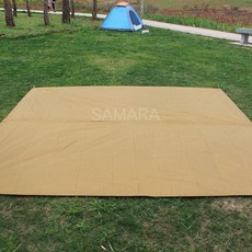 SAMARA 대형 방수포 3x3m 야외 대형 돗자리 겸용 매트 옥스포드천 그레이, 블랙