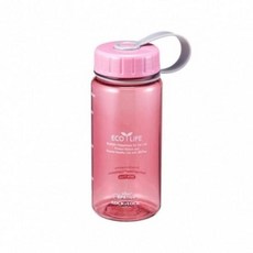 [셀러허브잡화] [GIM619R]에코슬림 휴대용 스포츠물병 400ml 핑크, 선택옵션:ONECOLOR／FREE, 1개