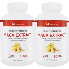 [미국빠른직구] 마이라이프 내추럴스 마카 5000mg 240정 2병, 2개