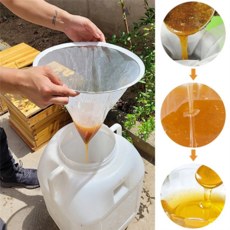 섬유 양봉 꿀 여과기 필터 스크린 정수기 장비 도구 Colanders 주방 사용 내구성, 01 As Shown