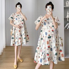 [Myshe]여름 임부복 캉캉 원피스 패션 외출복 원피스 TWO526FEI526YFQ05