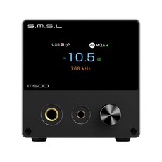 인터파크 DAC(키) SMSL M500 MK MQA 디코더 블루투스 오디오 DAC 및 헤드폰 앰프 원격 제어 ES9038Pro XU216 DSD512 32 비트 768kHz 3., [01] Black - ifizendacv3