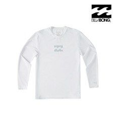 무신사트레이딩 [공식] 빌라봉 키즈 올데이 웨이브 루즈핏 래쉬가드WHITE