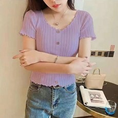 반팔크롭가디건