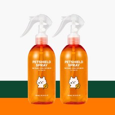 [펫쉴드] 고양이 항균탈취제 300ml 2개 소변 배변 화장실 모래 냄새제거 스프레이 - 펫쉴드스프레이