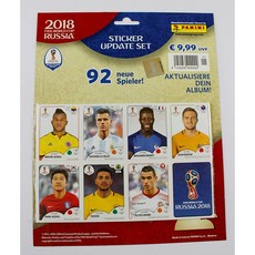 Panini 월드컵 러시아 2018 스티커 - 96개 스티커 포함 업데이트 세트