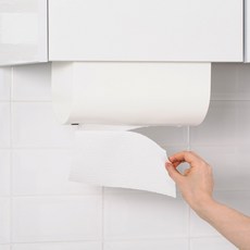 퍼니라이 한손으로 뽑아 쓰는 키친타올걸이, 1개, 소형+오른손+흰색