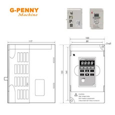 CNC 드라이브 하이브리드 전력 인버터 vdf용 가변 주파수 풀링 BD612 VFD 속도 제어 1.5KW 2.2KW, 02 1.5KW, 02 220v, 01 CHINA