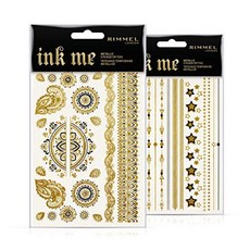 Rimmel London Ink Me 스티커 Tatuaje temporal Tono 001-15 gr, 단일옵션