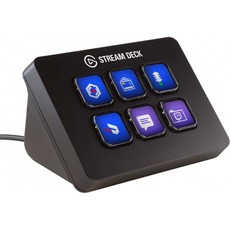 Elgato 스트림 데크 미니 - 사용자 지정 가능한 LCD 키 6개가 있는 컴팩트 라이브 프로덕션 컨트롤러 OBS Studio의 트리거 동, 단일옵션, 단일옵션